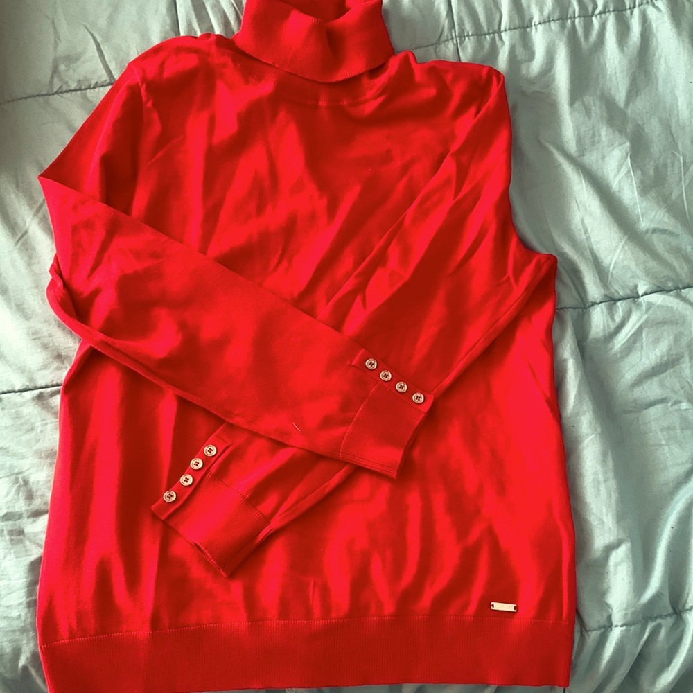 NWT Dressy red sweater top.